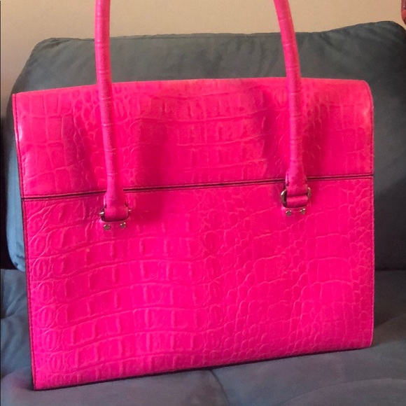 Kate Spade Hot Pink Leather Bag - Picture 4 of 11